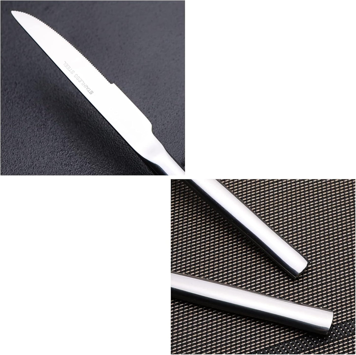 Begale Stainless Steel Steak Knife/Dinner Knife, Set of 8