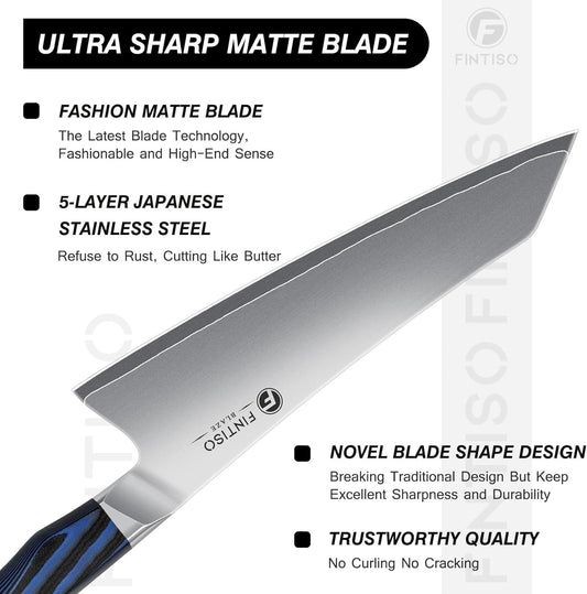 Fillet Knife 7 Inch,2026 New Upgrade High Carbon Stainless Steel Fillet Knife,Handles Made From G10 Material Are More Ergonomic Professional Japanese Fish Knives for Meat Poultry Cutting