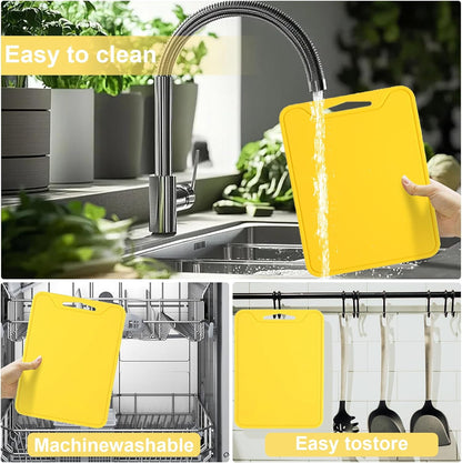 Silicone Cutting Boards for Kitchen 11.8''x 8.6'', BPA Free Flexible Cutting Board Cutting Mat for Meat, Vegetables and Fruit, Cutting Boards for Kitchen Dishwasher Safe