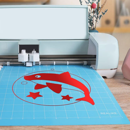 REALIKE 12x12 Lightgrip Cutting Mat Compatible with Cricut Maker 3/Maker 4/Maker/Explore 3/4/Air 2/Air/One(3 Mats), Gridded Adhesive Non-Slip Cut Mat for Crafts, Quilting, Sewing and All Arts