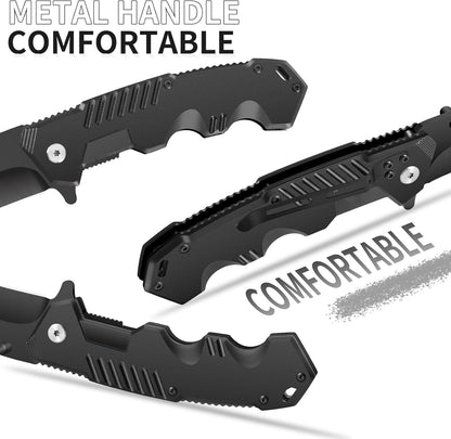 4-Pack Pocket Knife Set – Assisted Opening, Liner Lock, EDC Work Knife for Men, Bulk Gift Box Ready, Laser Engraving, Camping & Utility (4 Knives)