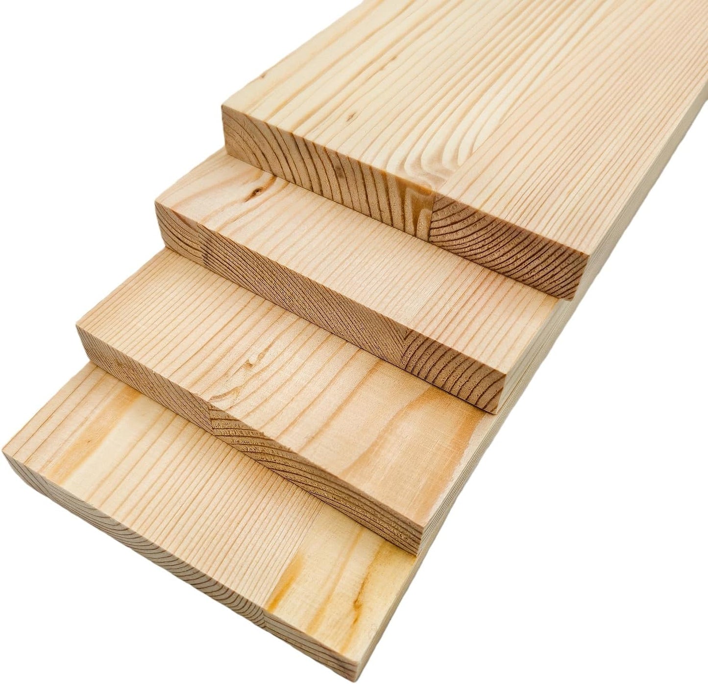 4PCS Rectangle Wood Boards Unfinished Wood Blocks for Crafting, 8x6x1in Blank Whittling Wooden Blocks for Wood Carving,Painting & Burning
