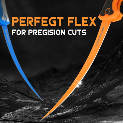 Folding Fillet/Fishing/Camping/Hunting Knife, Ultra-Sharp G4116 German Stainless-Steel Blades, Non-Slip Handles,7 ½ inch folded,13 ½ inch overall Length, 2025 New Upgraded Knife