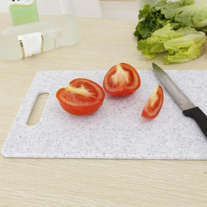 2 Pcs Cutting Board for Kitchen Small Mini Plastic Granite Color Cutting Board Dishwasher Safe Cutting Boards for Food Prep, Fruits, Vegetables with Easy Grip (6" x 10",White)