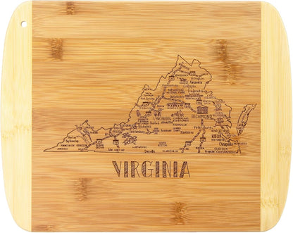 Totally Bamboo A Slice of Life New Jersey State Serving and Cutting Board, 11" x 8.75" - Colors A