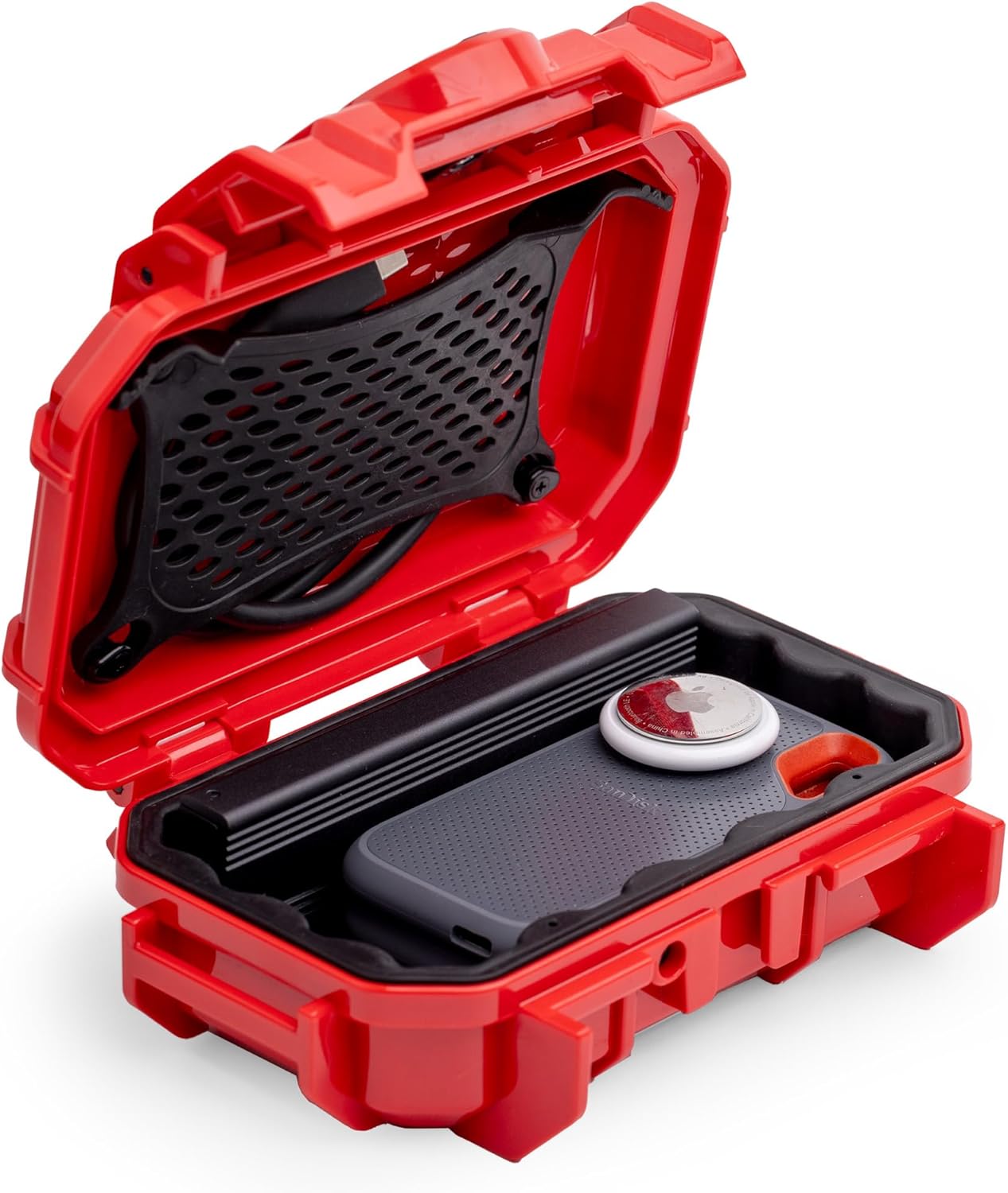 Evergreen 52 Waterproof Dry Box Protective Case - Travel Safe/Mil Spec/USA Made - for Cameras, Camping, Fishing, Hiking, Traveling, Water Sports, Knives, Survival (Black)