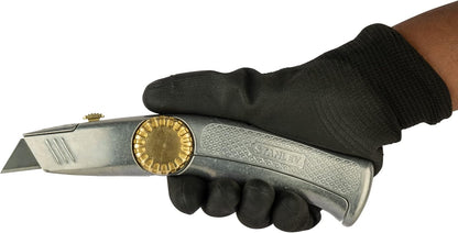Stanley 0-10-819 Snap Off Knife "Pro" with retractable blade, Silver