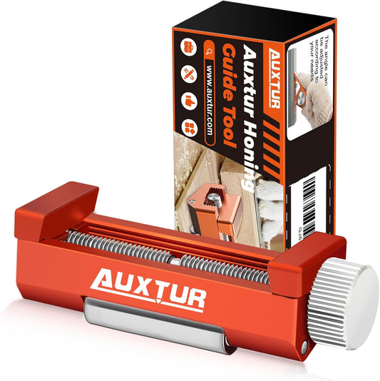 chisel sharpening jig with Honing Guide Tool Set for Woodworking,Flattening Stone,Complete Sharpening System Woodworking Tools for Chisel Sharpening and Plane Restoration(guide+stone)