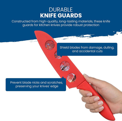 CHEF'S VISION Landscape Knife Blade Covers - Premium Kitchen Knife Guards - Protect your Knives With Stylish Knife Sheaths - Durable and Protective Knife Sleeves - Knives not Included