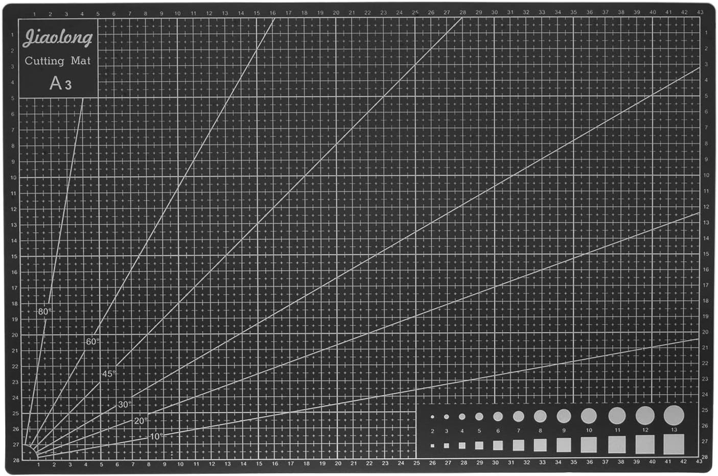 HARFINGTON A5 Self-Healing Cutting Mat 9"x6" Craft Cutting Board for DIY Art Work Sewing Cutting, Black