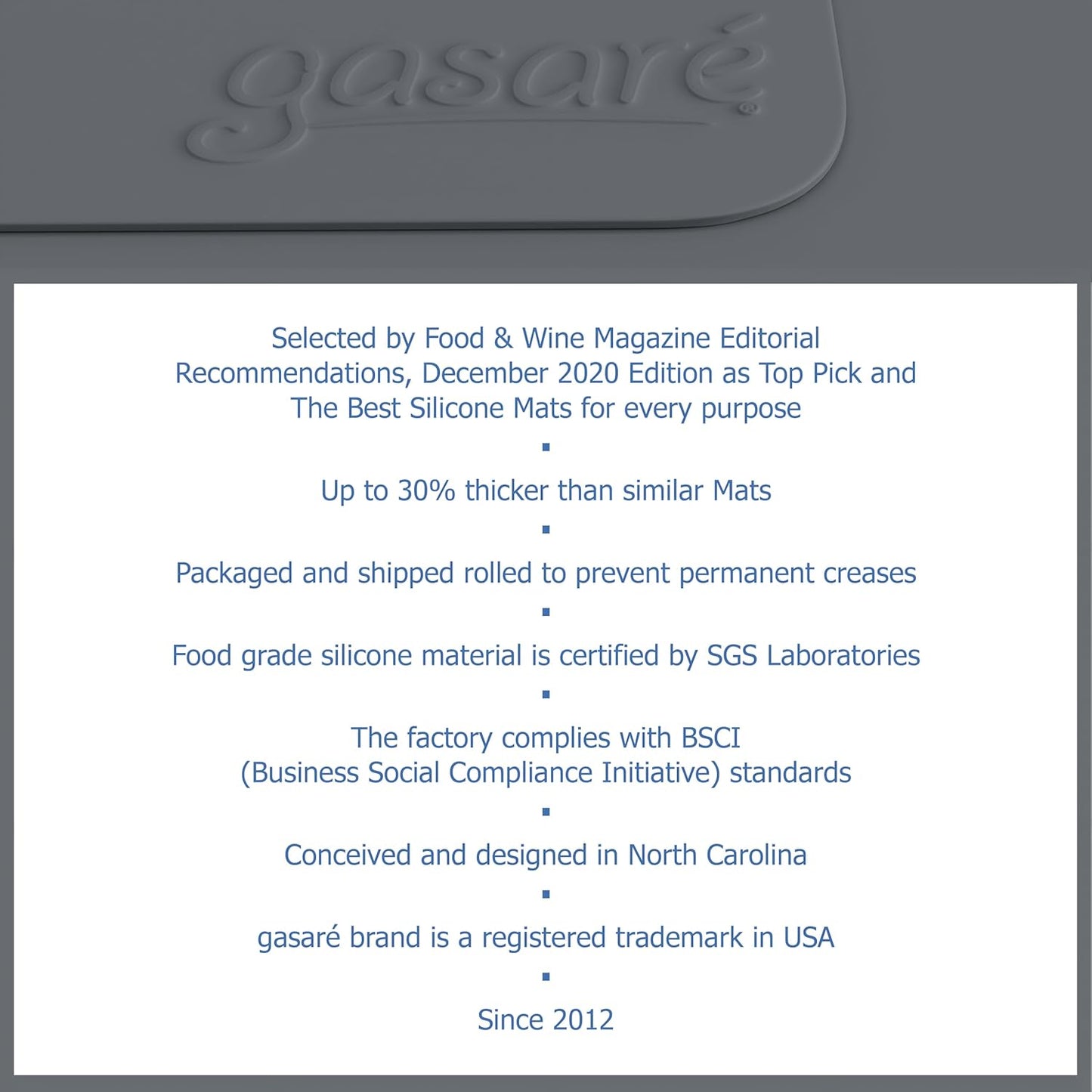 GASARÉ, Set of 2, Extra Large, Thick, Silicone Mats for Kitchen Counter, Heat Resistant Mats, Countertop Protector, Non-Slip, Easy to Clean, 25 x 17 Inches x 1.4mm, Black