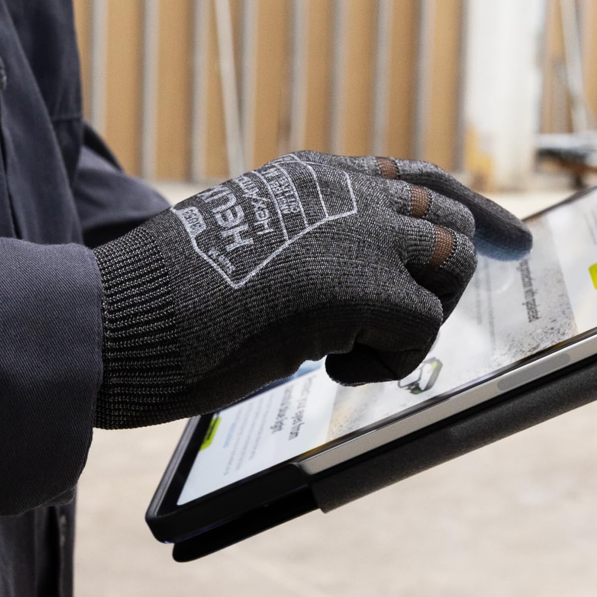 HexArmor Cut-Resistant Impact Protection Polyurethane Palm Knit Work Gloves | Helix® Core 3012