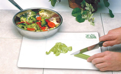 Norpro Icon Cut N Slice Flexible Cutting Boards, 11.5in/29cm x 15in/38cm, White, Set of 3