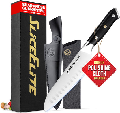 SliceElite Slice Series 8 Inch Carving Knife High Carbon German Stainless Steel Pakkawood Handle Brisket Slicer Chopper BBQ Chef Sharp Fruit Vegetable Butcher Kitchen Cutting Meat Tool Gift Precision