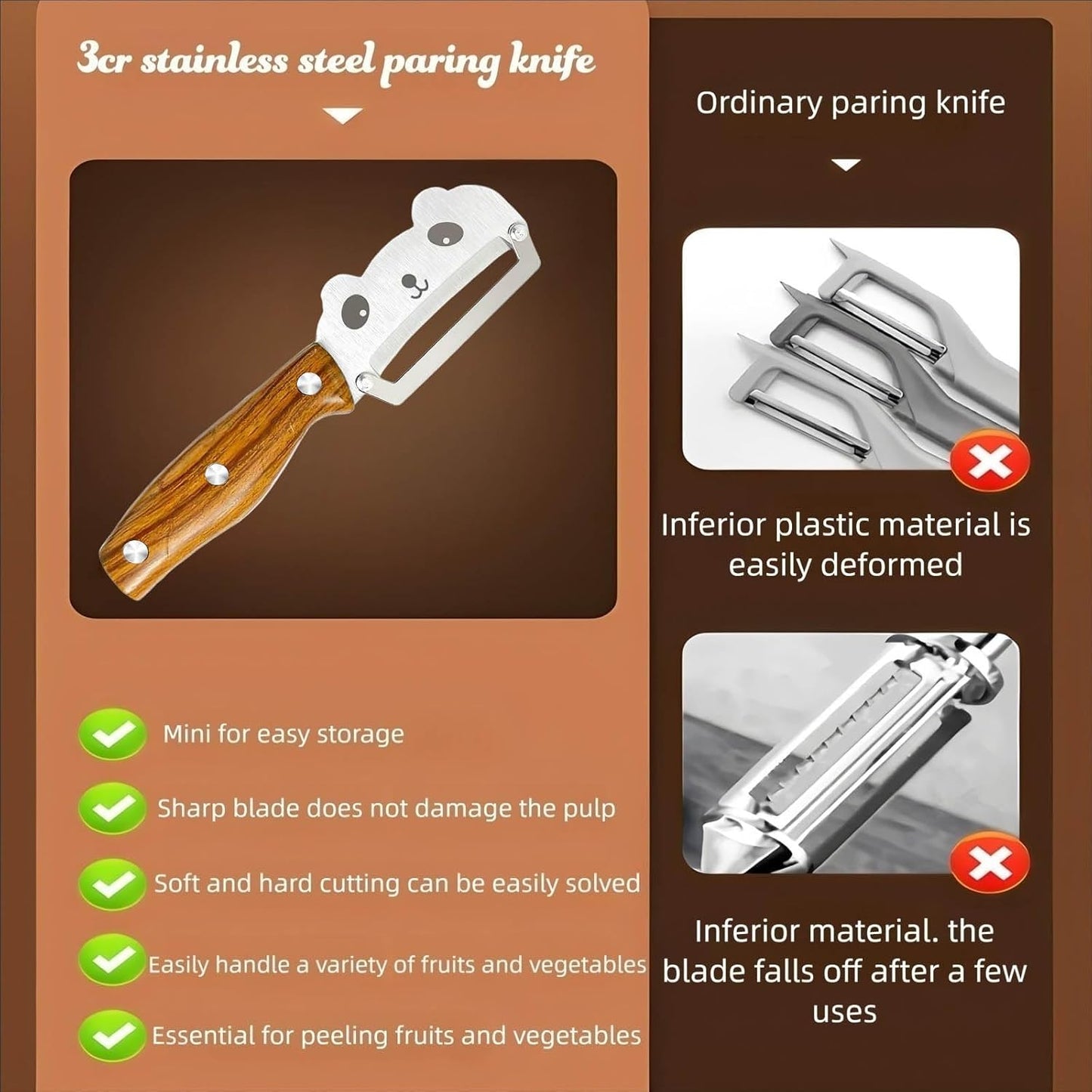 Multifunctional Vegetable Peeler with Stainless Steel Blade and Bottle Opener - Ideal for Veggie Potato Carrot and Apple Peeling