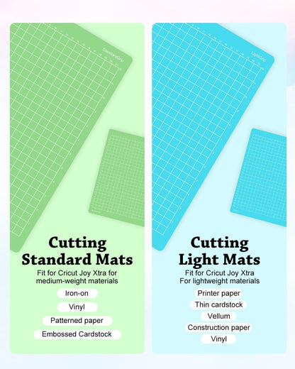 UCEC 10 Pack Cutting Mat Compatible with Joy Xtra, 8.5x12in Standard & Light Grip Reusable Cutting Mat, Adhesive Sticky Non-Slip Durable Cut Mats Replacement for Sewing Quilting and Craft