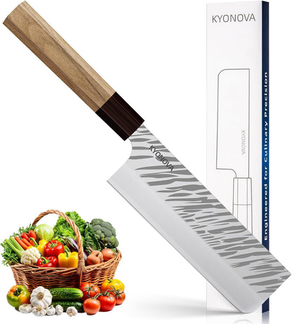 7 Inch Santoku Knife, 9-Layer VG10 High Carbon Steel Multipurpose Japanese Kitchen Knife, Sharp Steak Knife & Brisket Knife with Rosewood Handle for cutting meat for Home & Restaurant