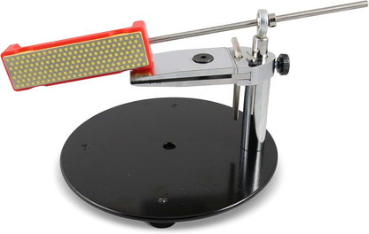 Professional Knife Sharpeners for Kitchen Knives - Diamond - Designed with Tight Clamp, Stable Base - Easy To Assemble with Reference Guide & Instruction Manual