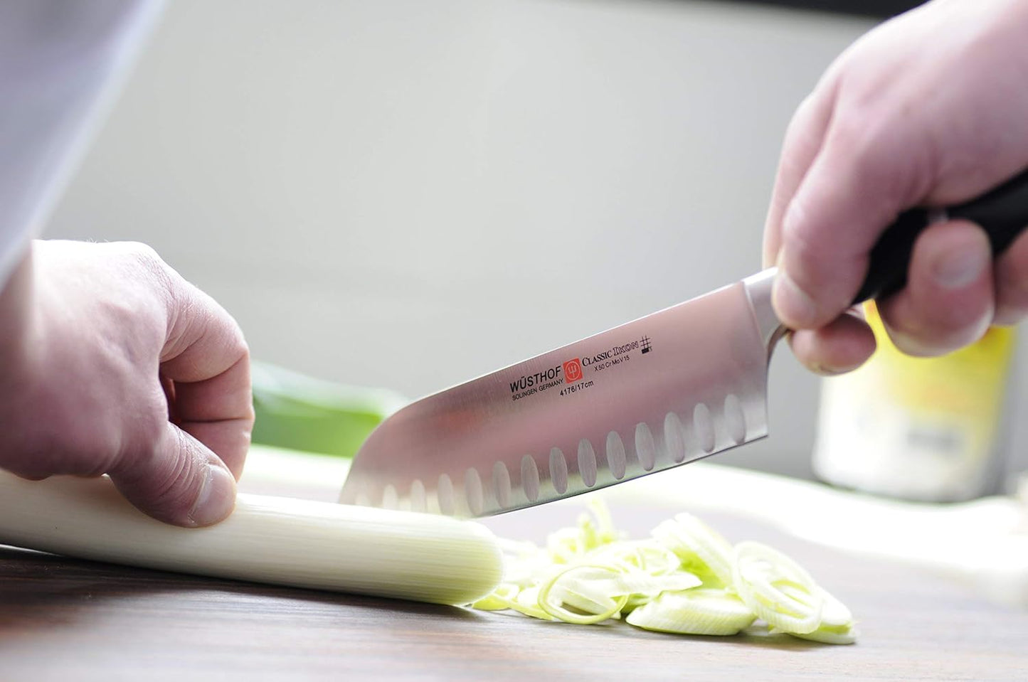 WÜSTHOF Classic IKON 5" Hollow Edge Santoku Knife