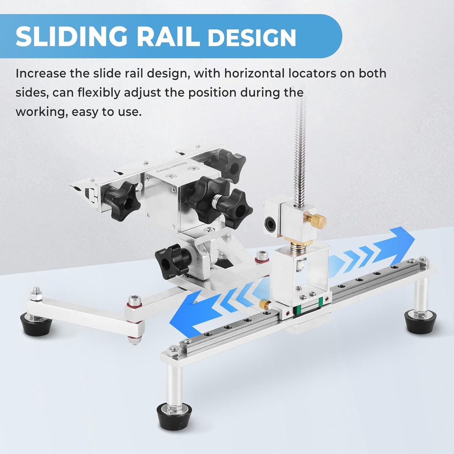 Fixed Angle Knife Sharpening System Professional Knife Sharpener with 4 Whetstones 360° Flipping Design Precision Adjustment Guided Knife Sharpener with 3 Clamps for All Types of Knives and Tools