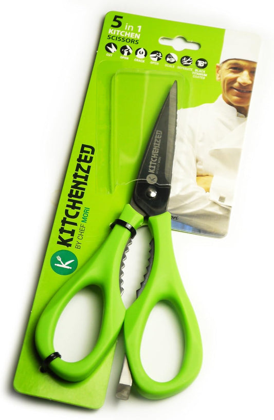 Heavy Duty Kitchen Shears and Multi Purpose Kitchen Scissors, Utility Scissors for Chicken, Poultry, Fish, Meat, Vegetables, Herbs, and BBQ’s