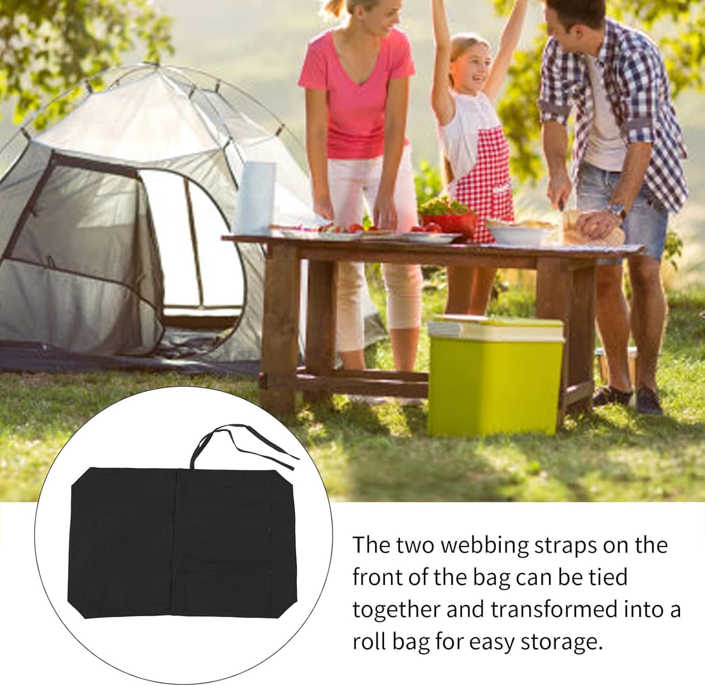 4 Slot Heavy Duty Knife Roll Bag, Portable and Durable 16A Canvas Knife for Chefs, Cooks and Culinary Students (Black)