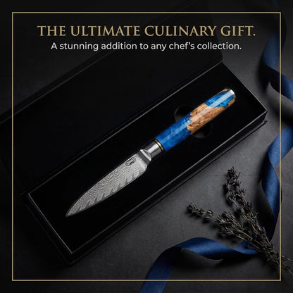 Tidal Blue - 7" Nakiri Knife - Damascus