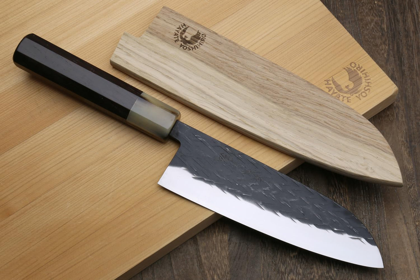 Yoshihiro Kurouchi Stainless Clad High Performance SLD Japanese Petty-Kiritsuke Knife (6" (150mm) & Saya Cover)