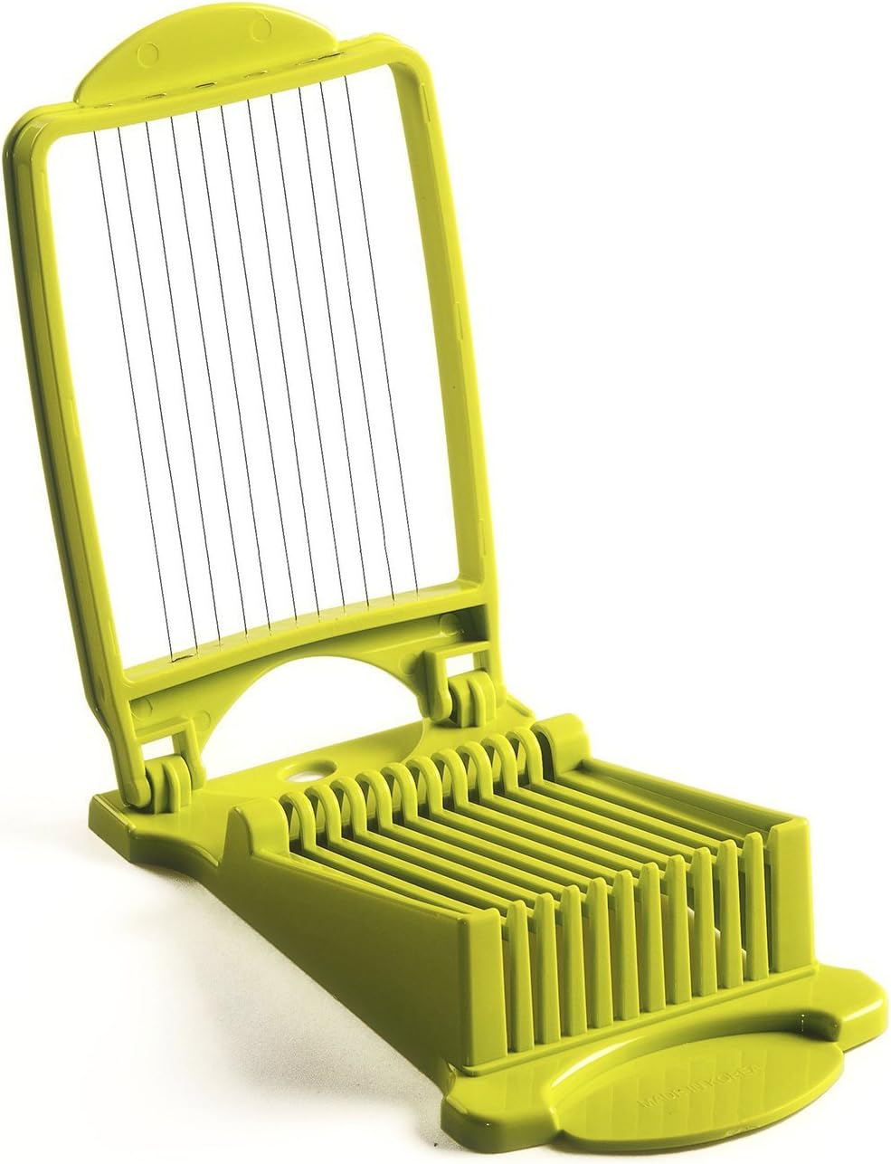 Luncheon Meat Slicer, Durable, Quality Stainless Steel 11 Wires for 12 Thinner Slices, Certified Safety, Slice Meats (Green)