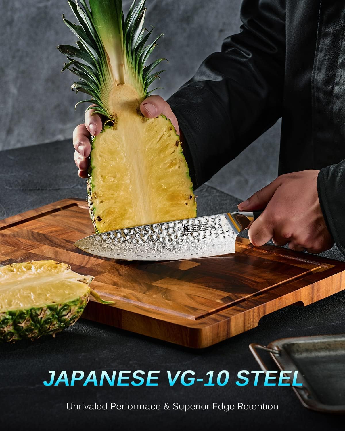 KYOKU 7 in. Japanese Fillet Knife, Shogun Series Fish Boning Knife with G10 Fiberglass Handle Damascus Steel Blade, Japanese VG10 Stainless Steel Full Tang Deboning, with Sheath & Gift Box