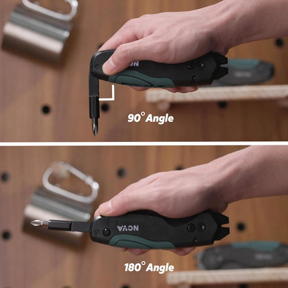 Nova Muti-tool Folding Utility Knife with 5 Extra Utility Blades, Quick-Change Blades & Blade Storage, Multifunctional Heavy Duty Box Cutter for DIY & Professionals