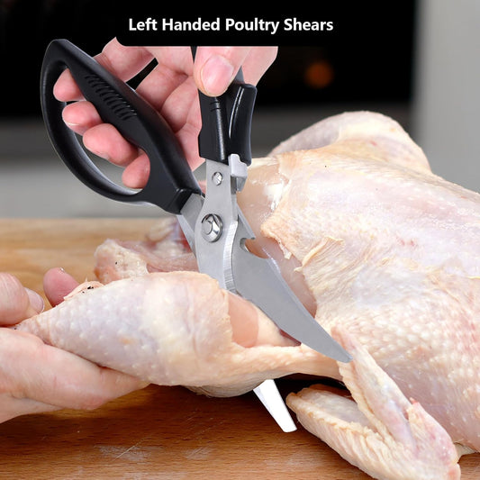 Left Handed Poultry Shears Kitchen Scissors, Lefty Kitchen Tools for Left Hand People