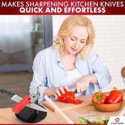 Professional Knife Sharpeners for Kitchen Knives - Diamond - Designed with Tight Clamp, Stable Base - Easy To Assemble with Reference Guide & Instruction Manual