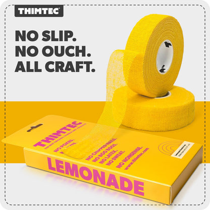 THIMTEC - The Original Thimble Tape for Hand Sewing - Fully Adjustable Nail & Finger Protector - A Smarter Alternative to Classic Knitting Thimbles - Caution Tape, 2-Pack