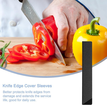 uxcell 3Pcs Knife Edge Guards 5.9"x1" ABS Knife Cover Sleeves Knife Case Blade Protector Universal Knife Sheath for Home Kitchen Knife