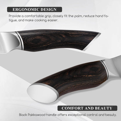 SHANGDAO 7 Inch Japanese Santoku Chef Knife, VG10 Stainless Steel Kitchen Cooking Knife with Pakkawood Handle Gift Box