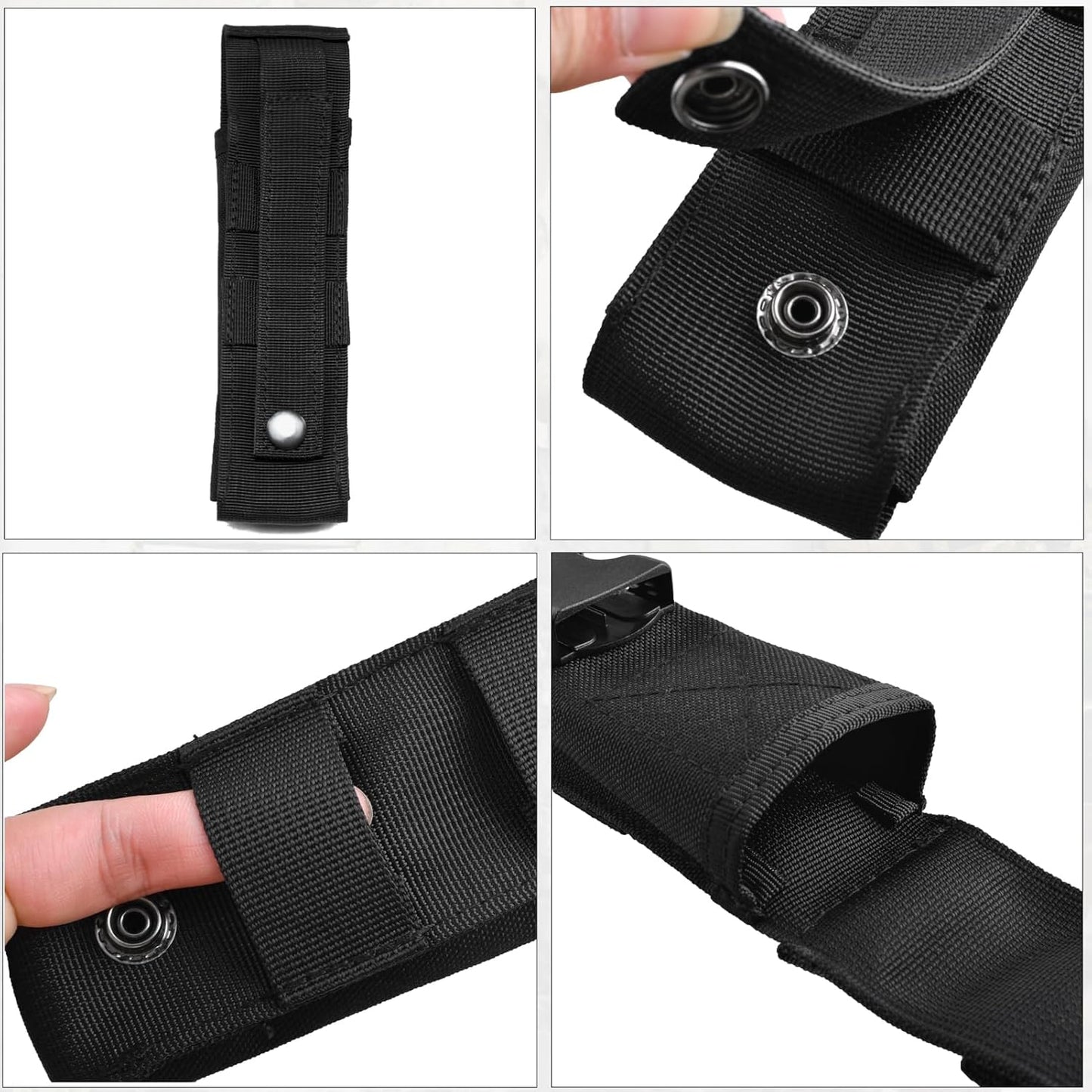 Azarxis Tactical Mini Belt Pouches, Multi-Purpose Small Battery Case Compact Utility EDC Card Slot Holder Waist Bags Military Molle Pack Sundries Storage Pack