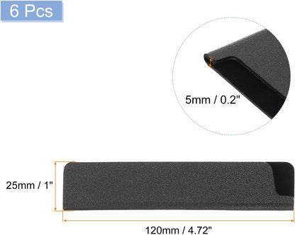 uxcell 2 Pcs Knife Tip Guards 6.5"x 2" ABS Knife Cover Sleeves Knife Case Blade Protector Universal Knife Sheath for Home Kitchen Knife, Black