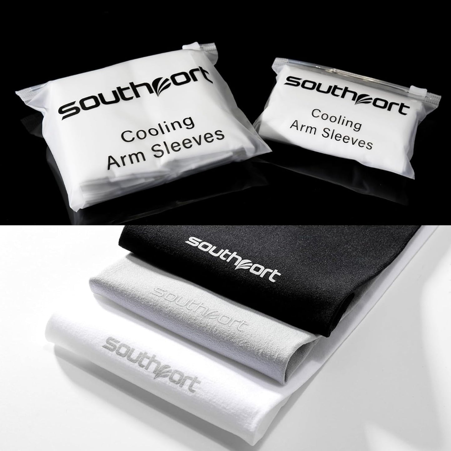 SOUTHPORT Arm Sleeve, Cooling UPF 50+ UV Sun Protection Sports Compression for Men/Women Arm Sleeves