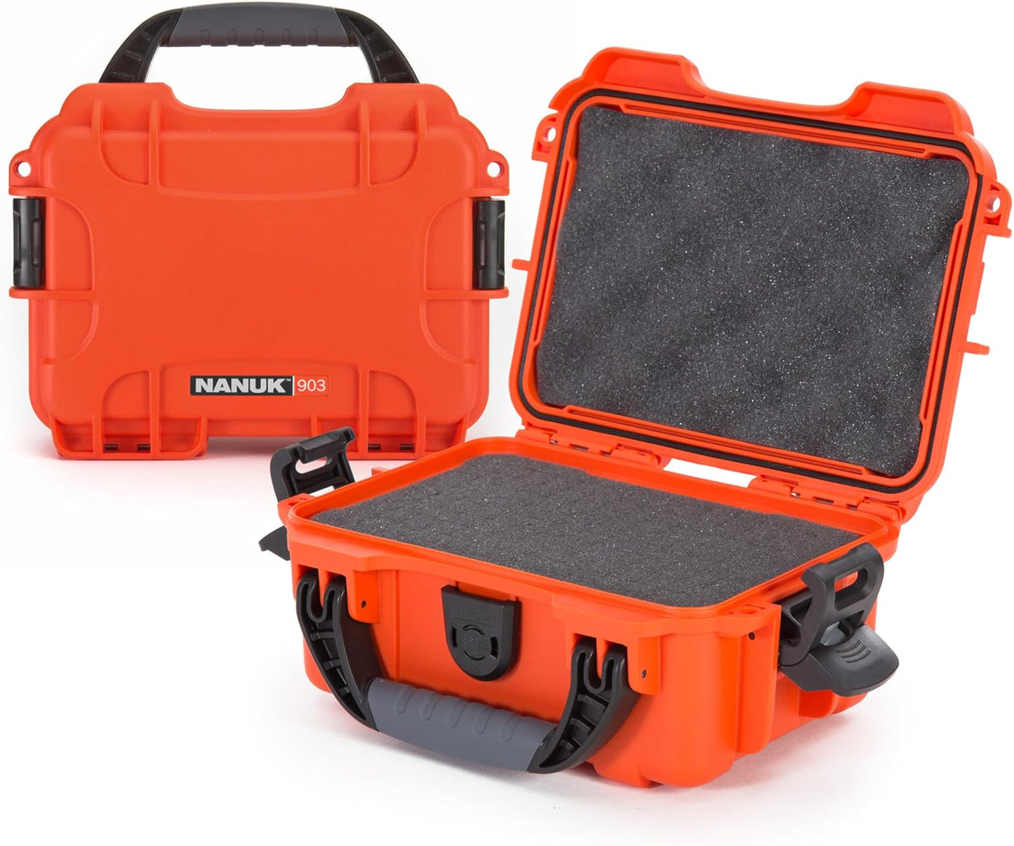 NANUK 904 Hard Case with Foam – IP67 Waterproof Protective Case for Camera, Drone & Gear – Impact-Resistant & Dustproof – Perfect for Travel 10.2" x 7.9" x 4.5" – Yellow