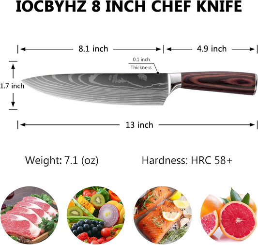 Bread Knife 8 Inch, High Carbon Stainless Steel Professional Bread Cutting Knife, Ultra Sharp for Homemade Bread, Pastries and Bagels