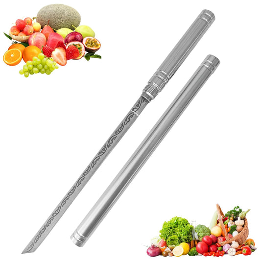 Stainless Steel Blade, Outdoor Portable Stainless Steel Mini Stick Fruit Knife, All Steel Fancy Letter Opener Envelope, Multipurpose Survival Tactical Knife 9.5 Inch