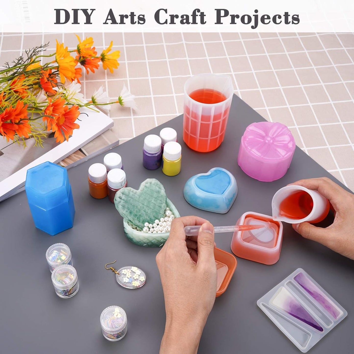 Gartful Extra Large Transparent Silicone Mat, Countertop Protector, 25.2 x 17.7 inches Silicone Sheet for Crafts Resin Jewelry Casting Mat Pad Nonstick Table Placemat