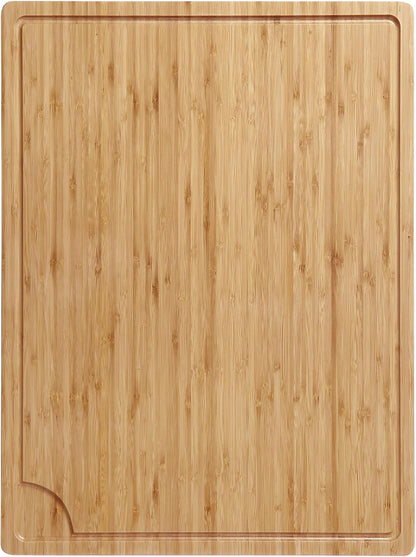 30 x 20 Inch Extra Large Wood Stove Top Cover Chopping Board, Bamboo Kitchen Cutting Board for BBQ, Turkey Carving Board, Large Charcuterie Boards for Party, Over the Sink Cutting Board