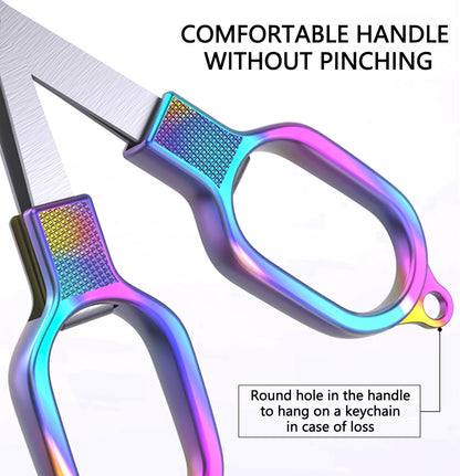 Folding Scissors, TSA Compliant & Portable, Compact, Safe Travel Scissors, Stainless Steel Retractable, 2 Pcs