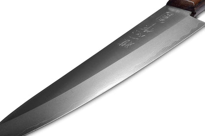 Seki Japan KANETSUGU Japanese Utility Petty Knife, AUS8 SUS410 Stainless Steel Fruit Knife, Rose Wood Handle, 90 mm (3.5 in), Made in Japan