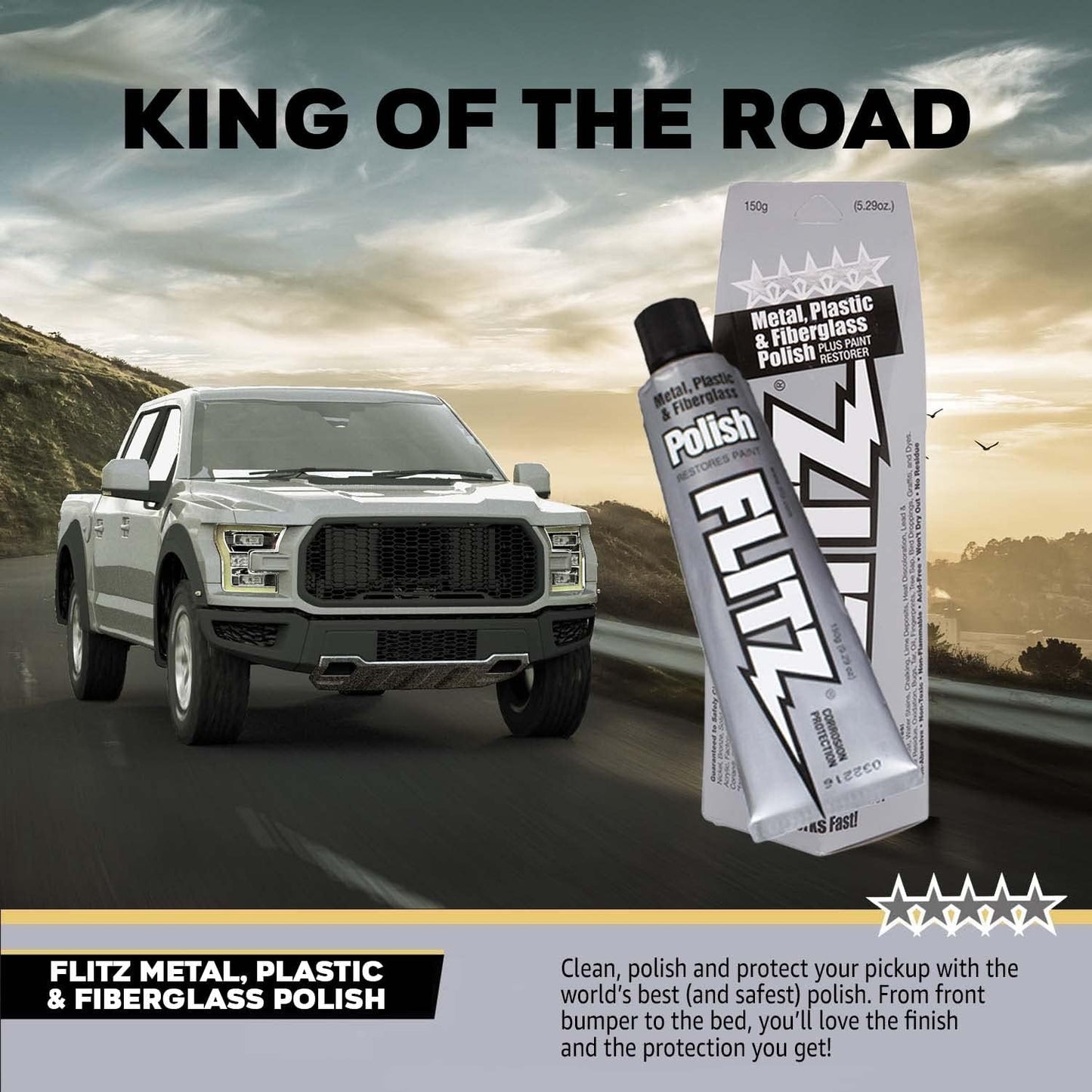 Flitz Metal Polish Paste - 5.29oz USA-Made Polish for Solid Chrome, Stainless Steel, & Aluminum - Non-Abrasive for Light Oxidation - Requires Manual Buffing - Not for Plated/Coated Surfaces (1 Pack)