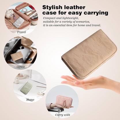 Manicure Pedicure Set, Nail Clipper Set 10-Piece Set Professional Manicure Kit Nail Kit with Portable Brown Travel Case Gift for Men Boyfriend Parent