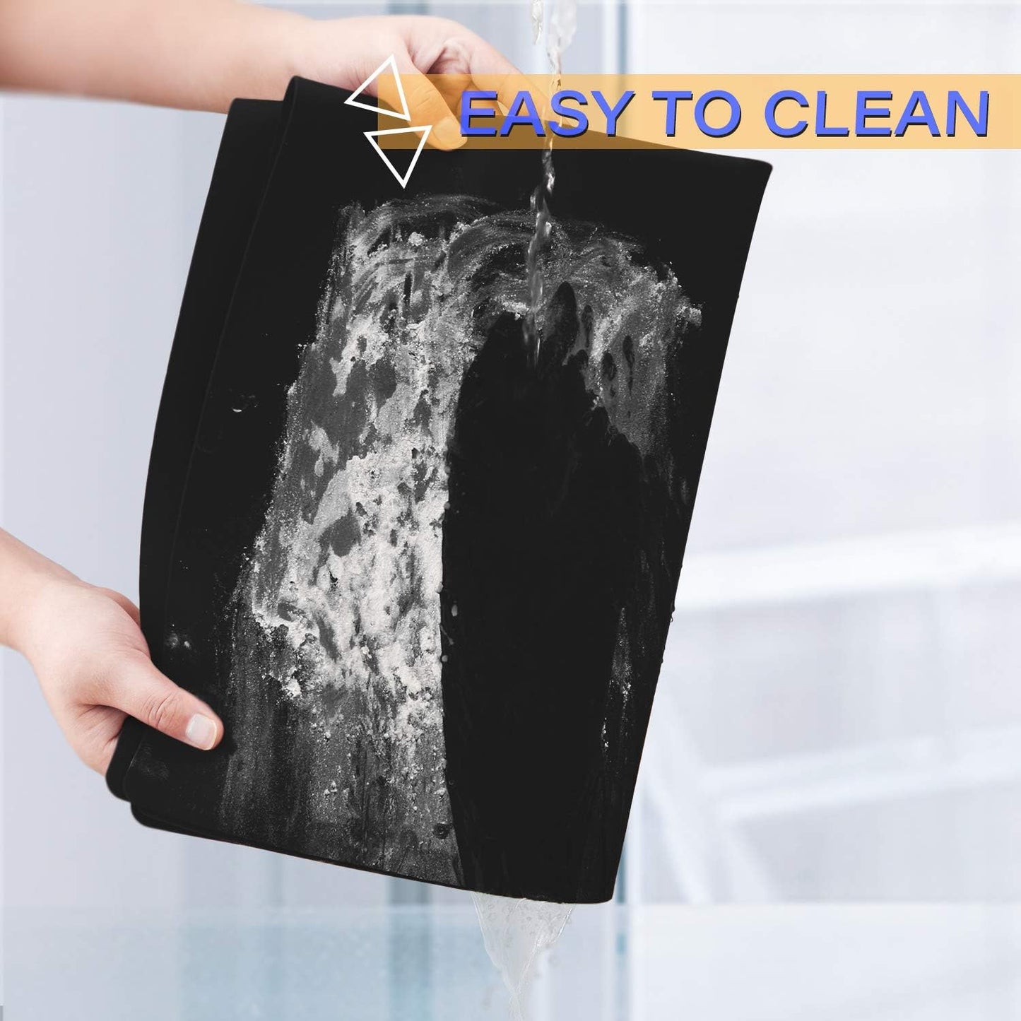 Gartful Non Slip Silicone Mat - 27.6 x 19.7 inches, Thick Transparent Mat for Baby, Crafts, Jewelry, Countertop Protection