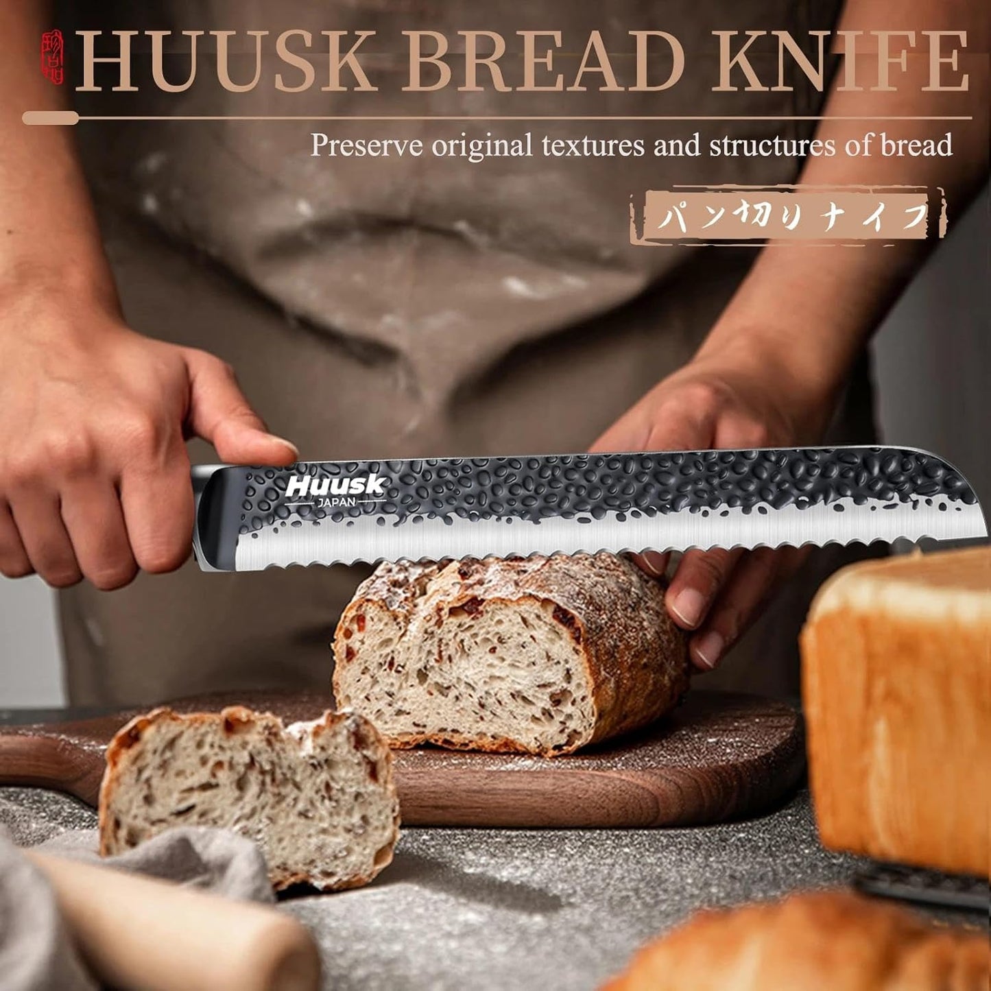 Huusk Kitchen Utility Knife 5.5" Paring Knife Ultra Sharp High Carbon Steel Tomato Knives Japan Chef Knife Multipurpose Kitchen Knife for Fruit and Vegetable with Premium Present Box